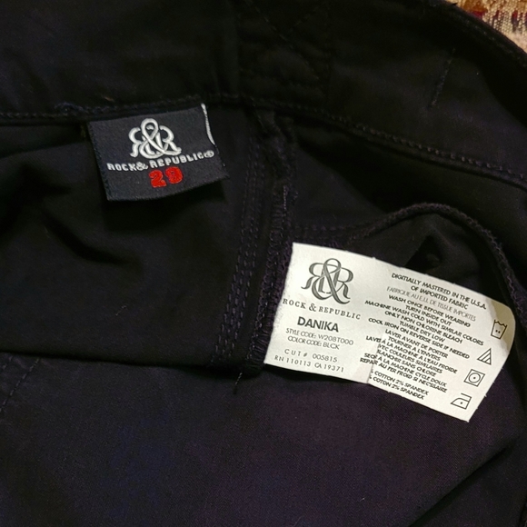 NWT Womens Black Rock and Republic Danika Slouchy Skinny Jeans Size 29 - Picture 7 of 11